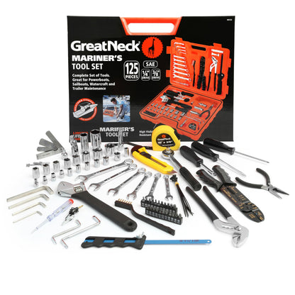 Great Neck MS125 125 Piece Marine Tool Set