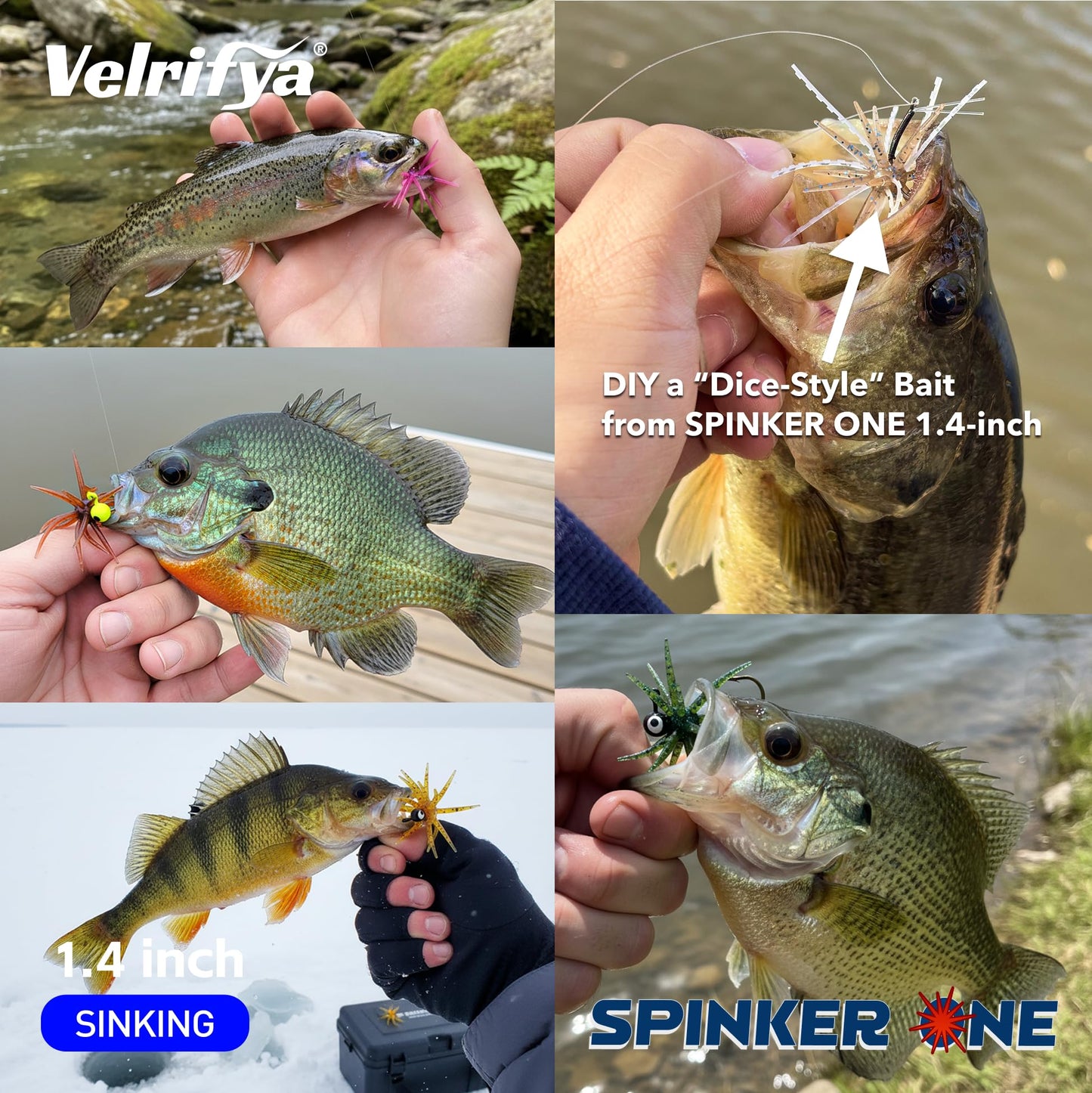 Tentacle Creature Lure, Japanese Style Soft Plastic Baits for Bass Fishing - for Drop Shot, Wacky Rig/Neko Rig and Finesse, Slow Sinking, Soft Bait by Velrifya