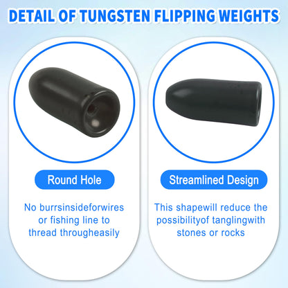 Tungsten Bullet Sinkers Fishing Weights