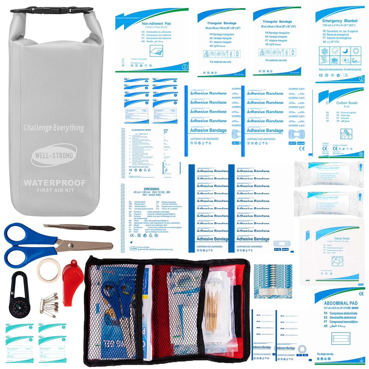 Waterproof First Aid Kit Roll Top Boat Emergency Kit