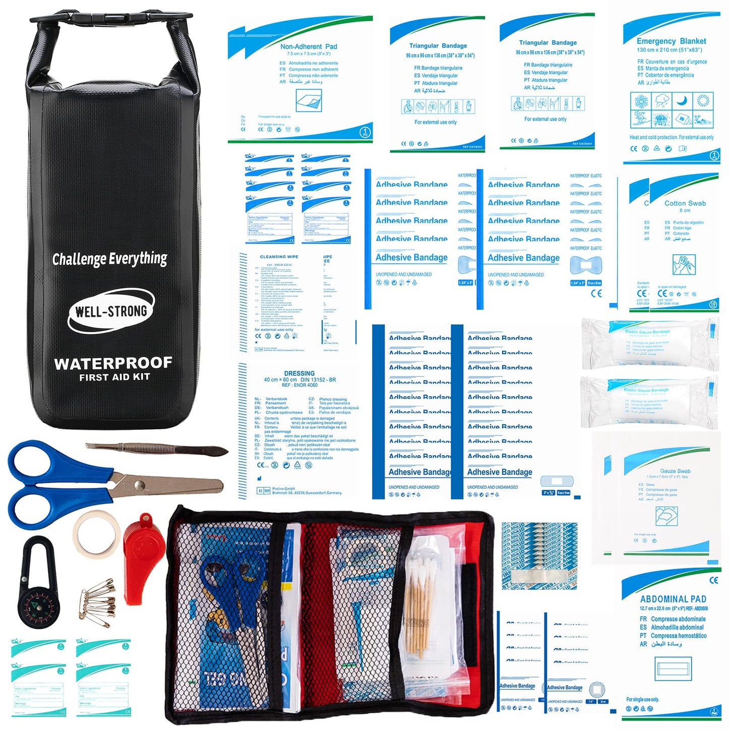Waterproof First Aid Kit Roll Top Boat Emergency Kit
