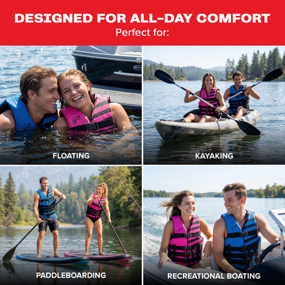 Airhead Trend Life Jacket for Adults & Kids - USCG Approved Life Vest
