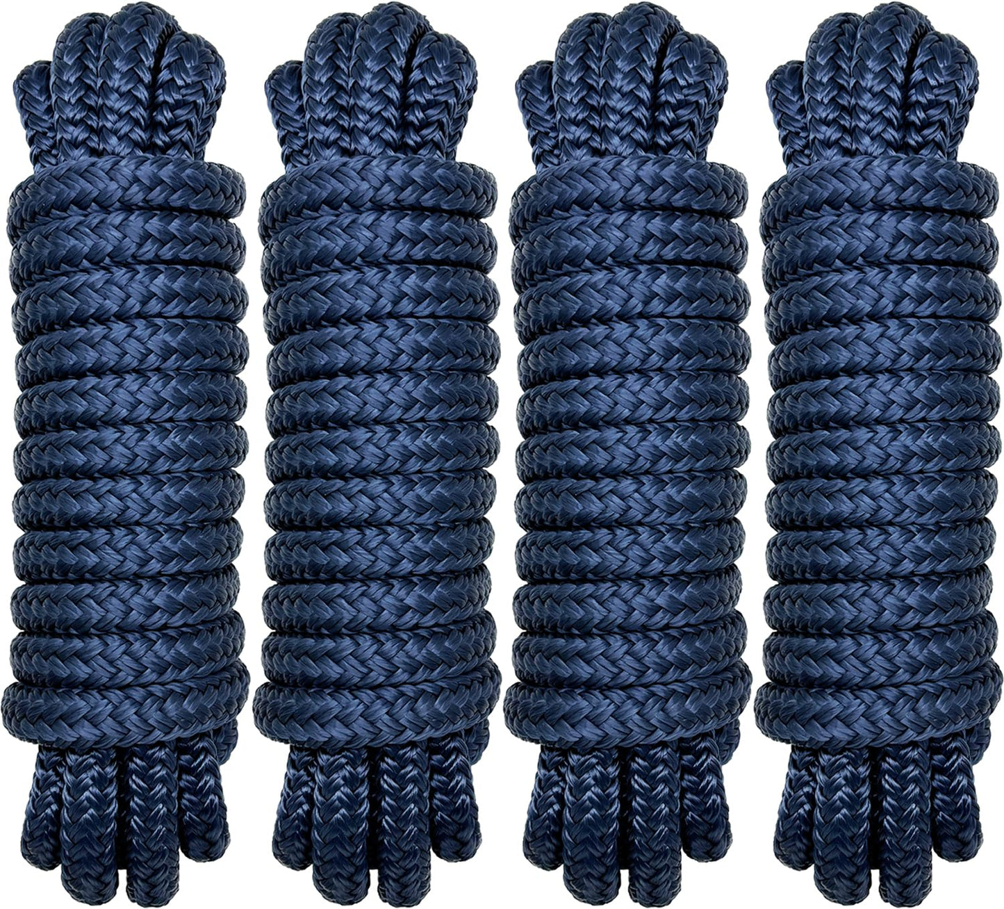 2-Pack Double Braid Nylon Boat Ropes