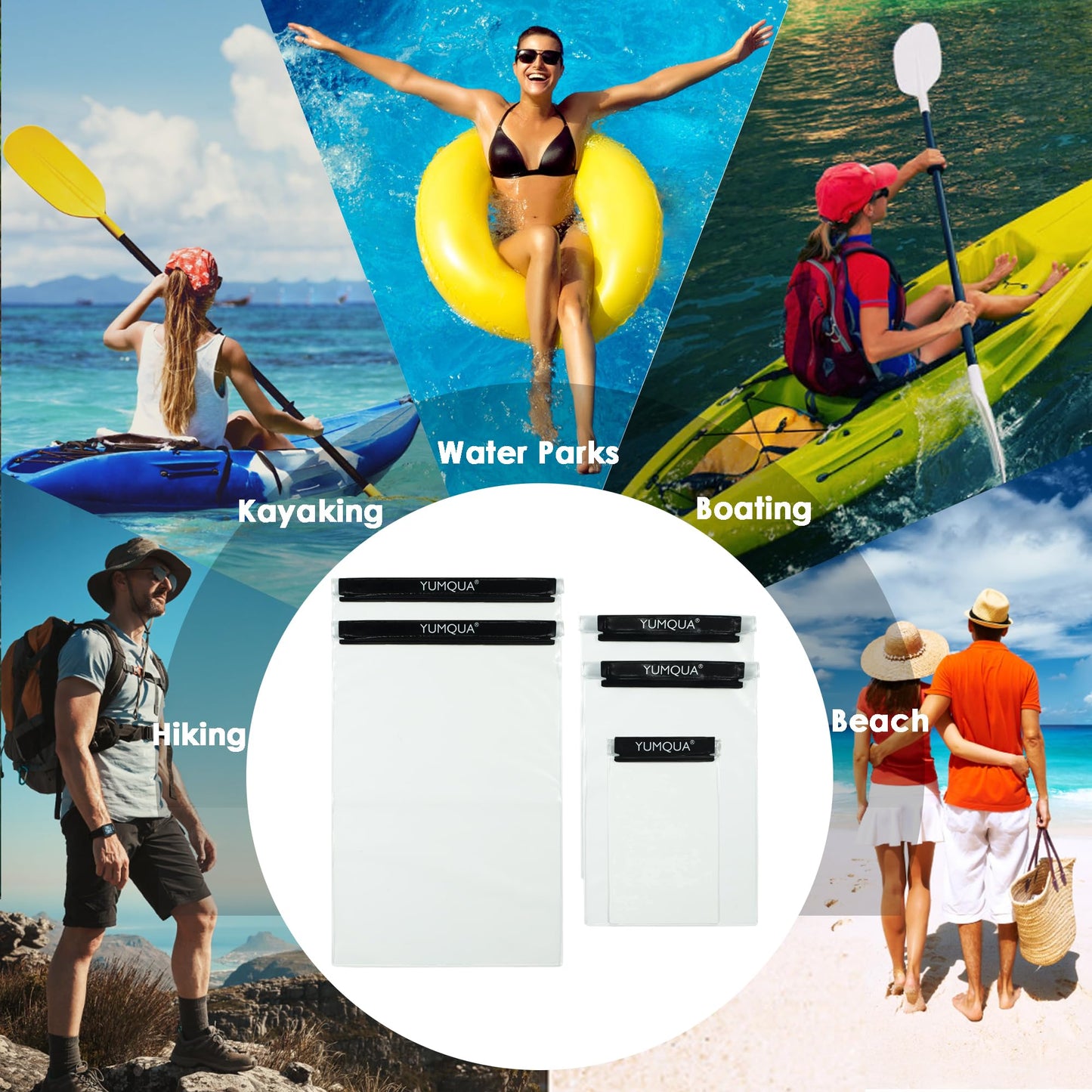 YUMQUA Clear Waterproof Bag