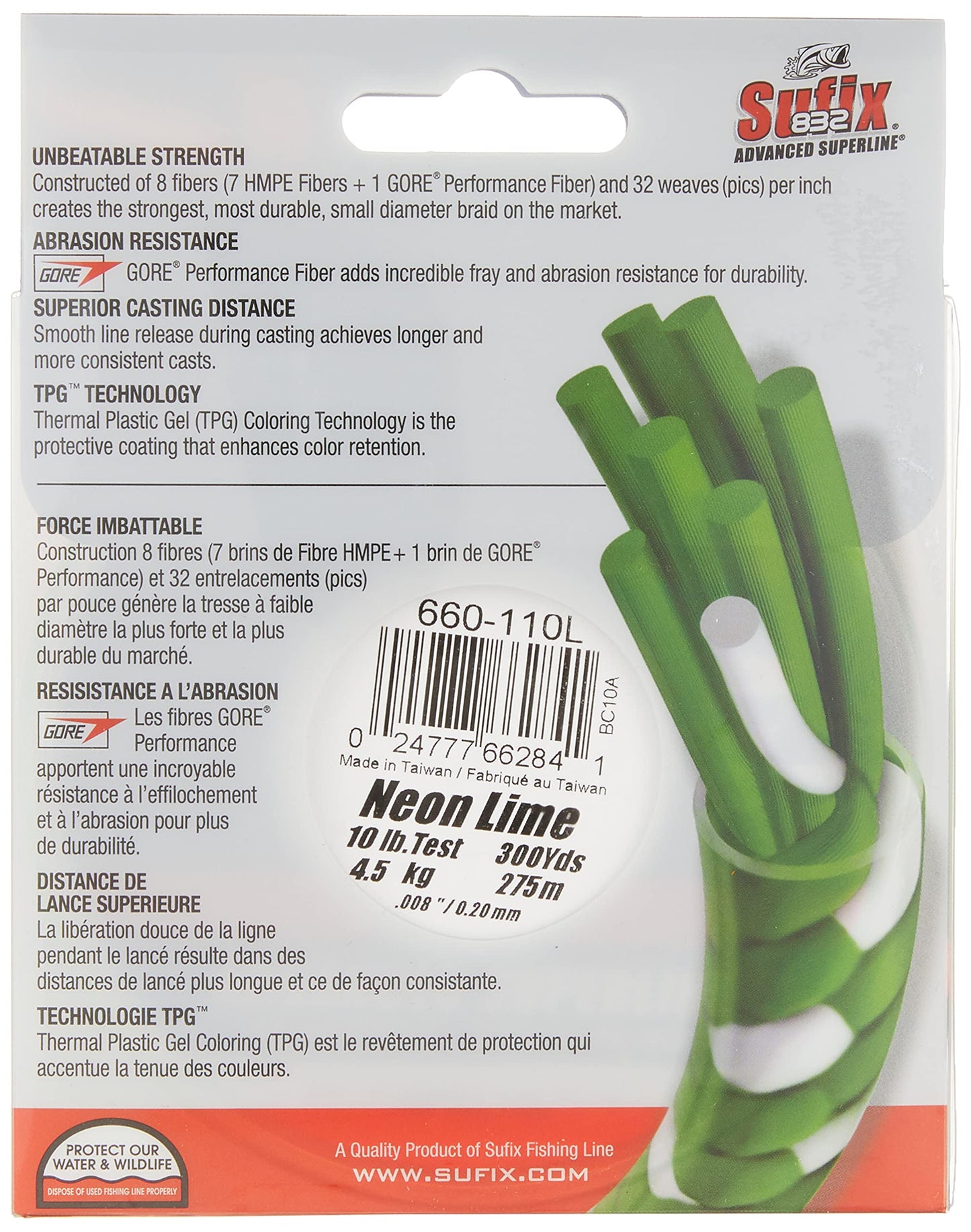 Sufix 832 Advanced Superline Braid -300 yards