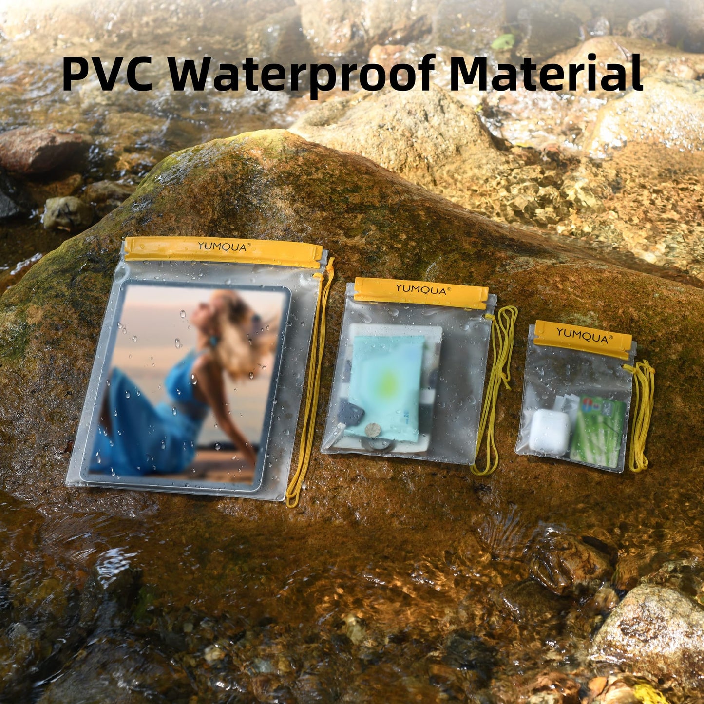YUMQUA Clear Waterproof Bag