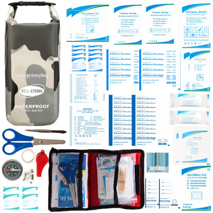 Waterproof First Aid Kit Roll Top Boat Emergency Kit