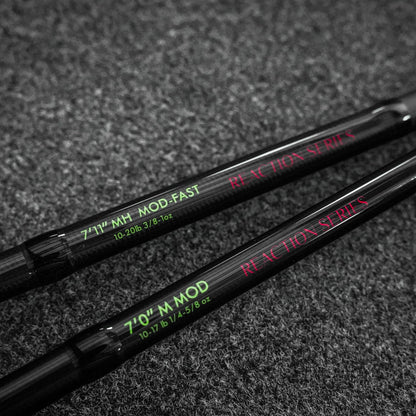 6th Sense – Movement Series Casting Rod – Bass Fishing Rod with Great Parabolic Bend – 24-Ton Carbon, 6'9" to 7'11"