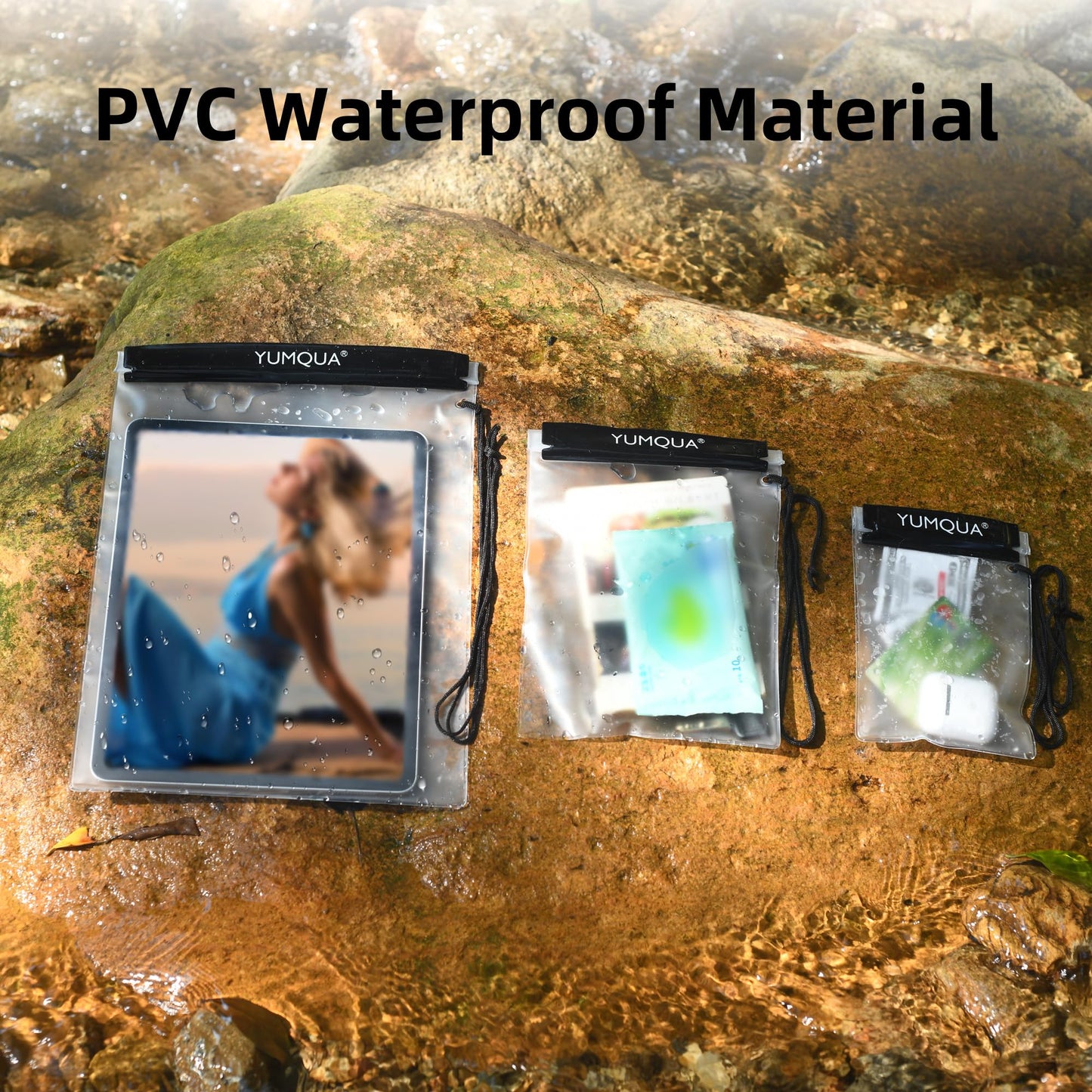YUMQUA Clear Waterproof Bag